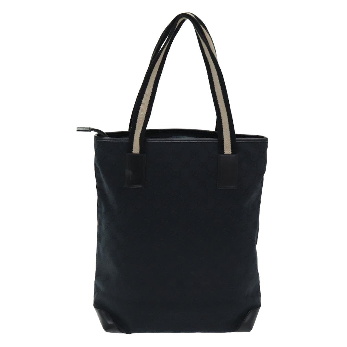 GUCCI GG Canvas Sherry Line Tote Bag Black White 019 0401 ep4907