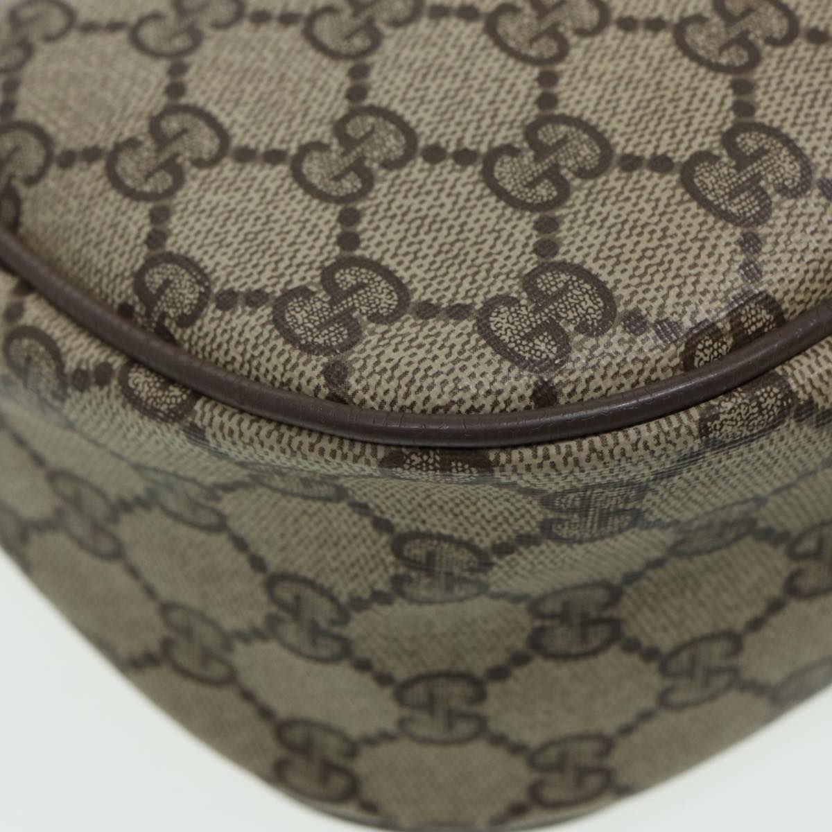 GUCCI GG Supreme Web Sherry Line Shoulder Bag PVC Beige 89 02 032 ep4914
