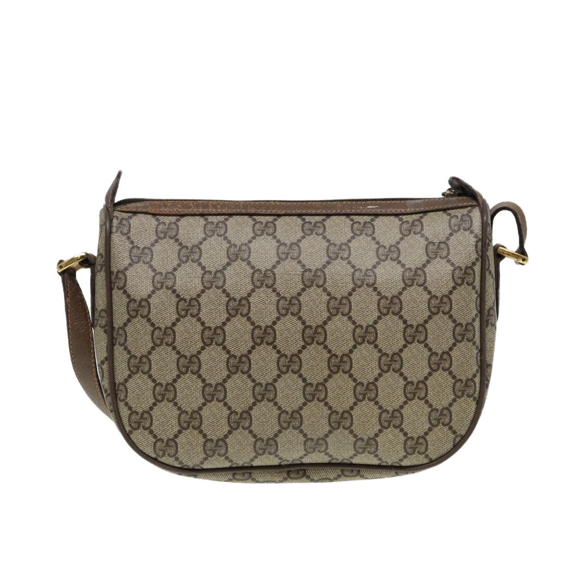 GUCCI GG Supreme Web Sherry Line Shoulder Bag PVC Beige 89 02 032 ep4914