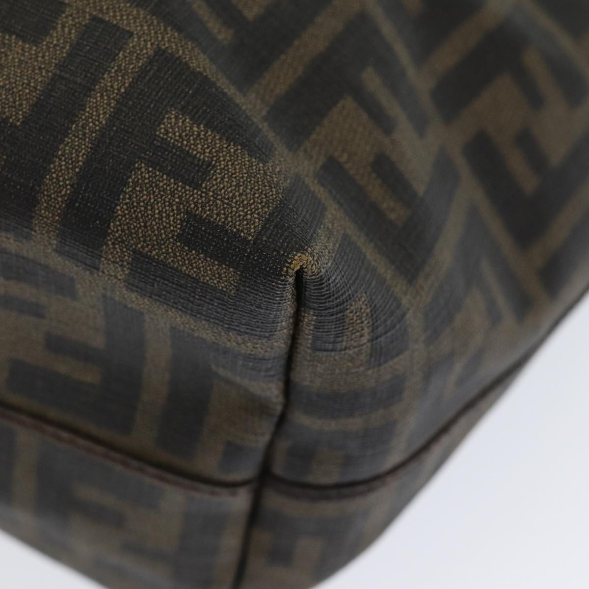 FENDI Zucca Canvas Tote Bag Brown Black ep4925