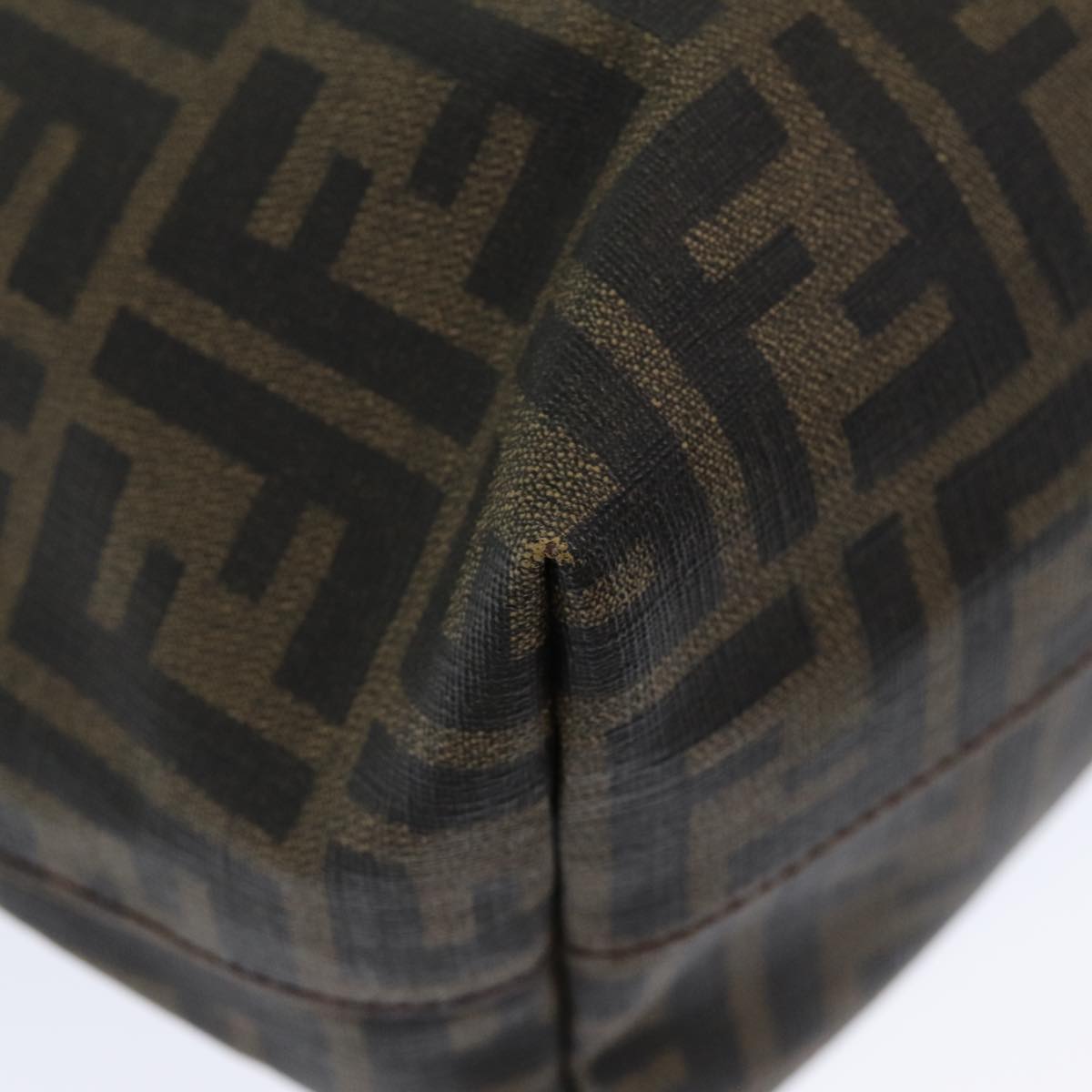 FENDI Zucca Canvas Tote Bag Brown Black ep4925