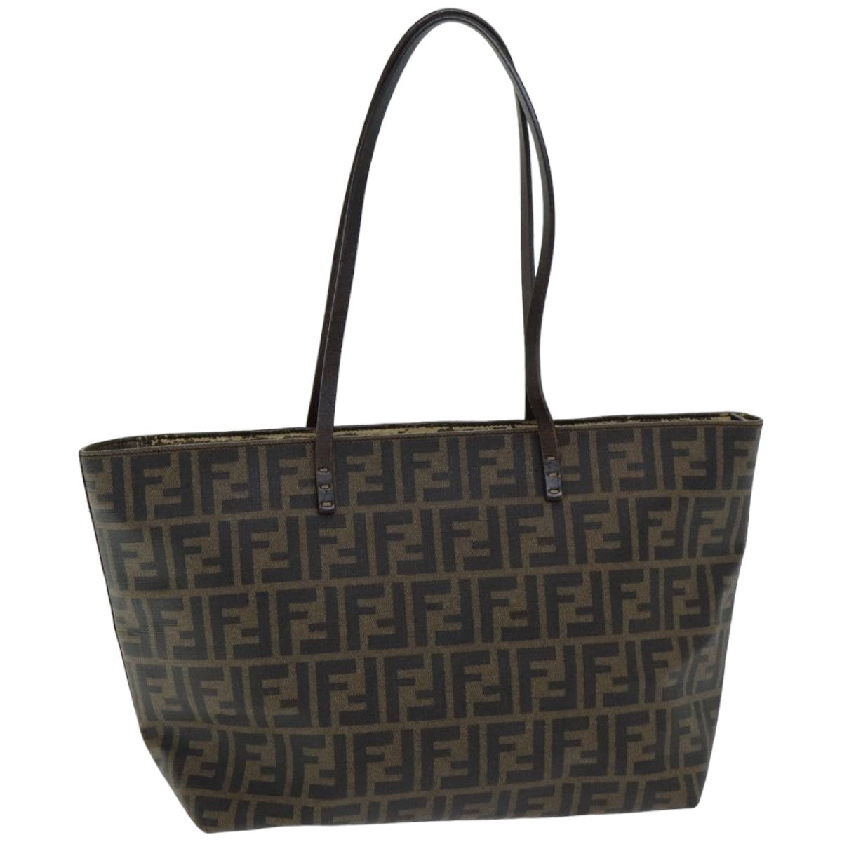 FENDI Zucca Canvas Tote Bag Brown Black ep4925