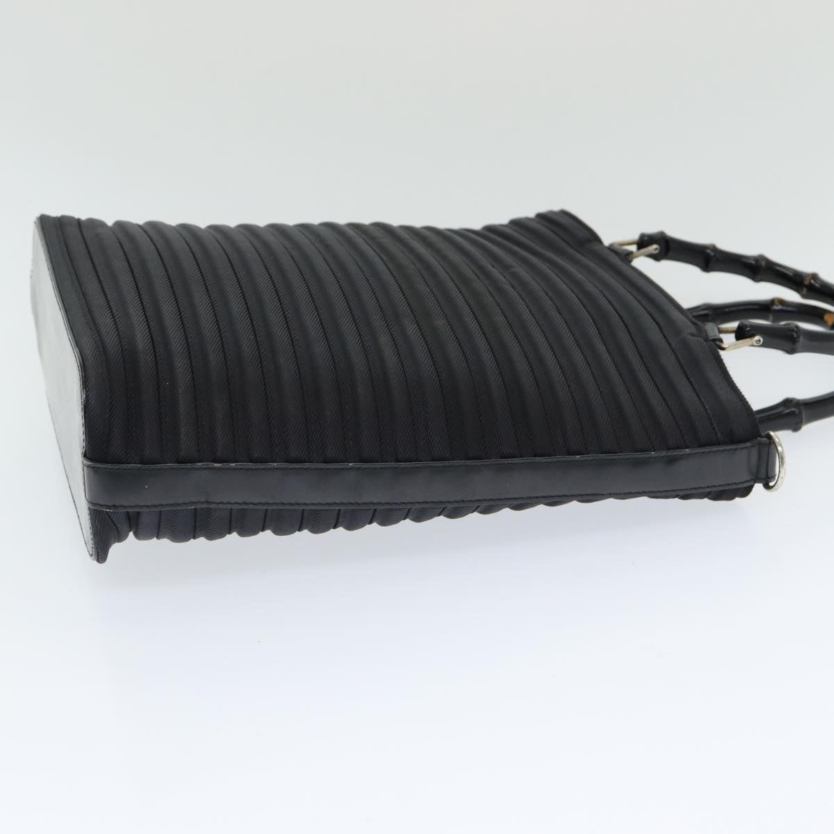 GUCCI Bamboo Hand Bag Nylon Black 002 1998 0353 ep4928