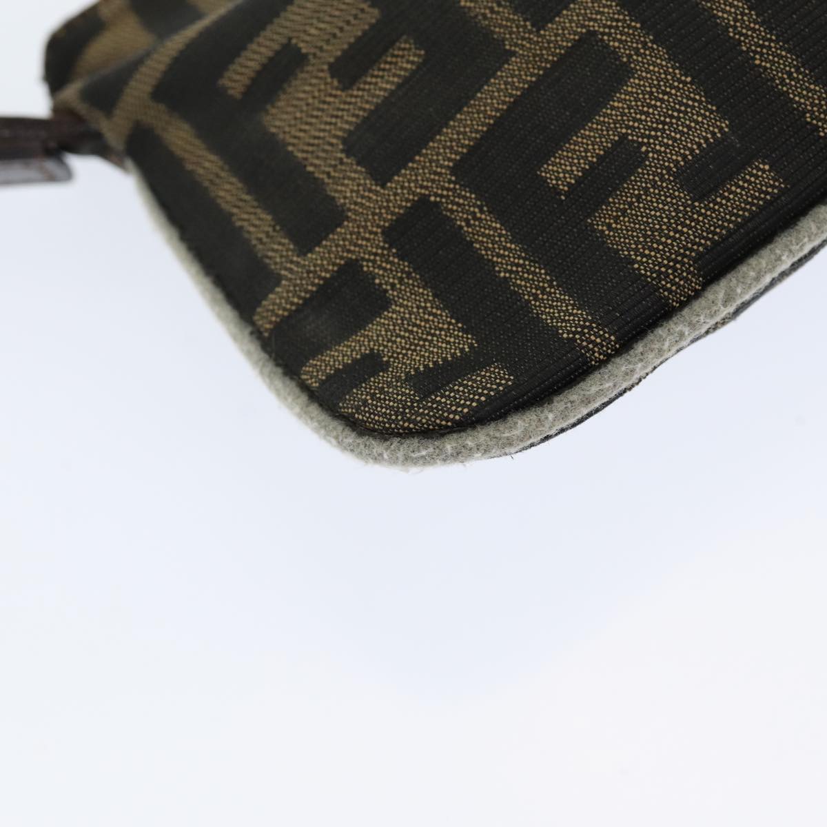 FENDI Zucca Canvas Shoulder Bag Brown Black ep4933