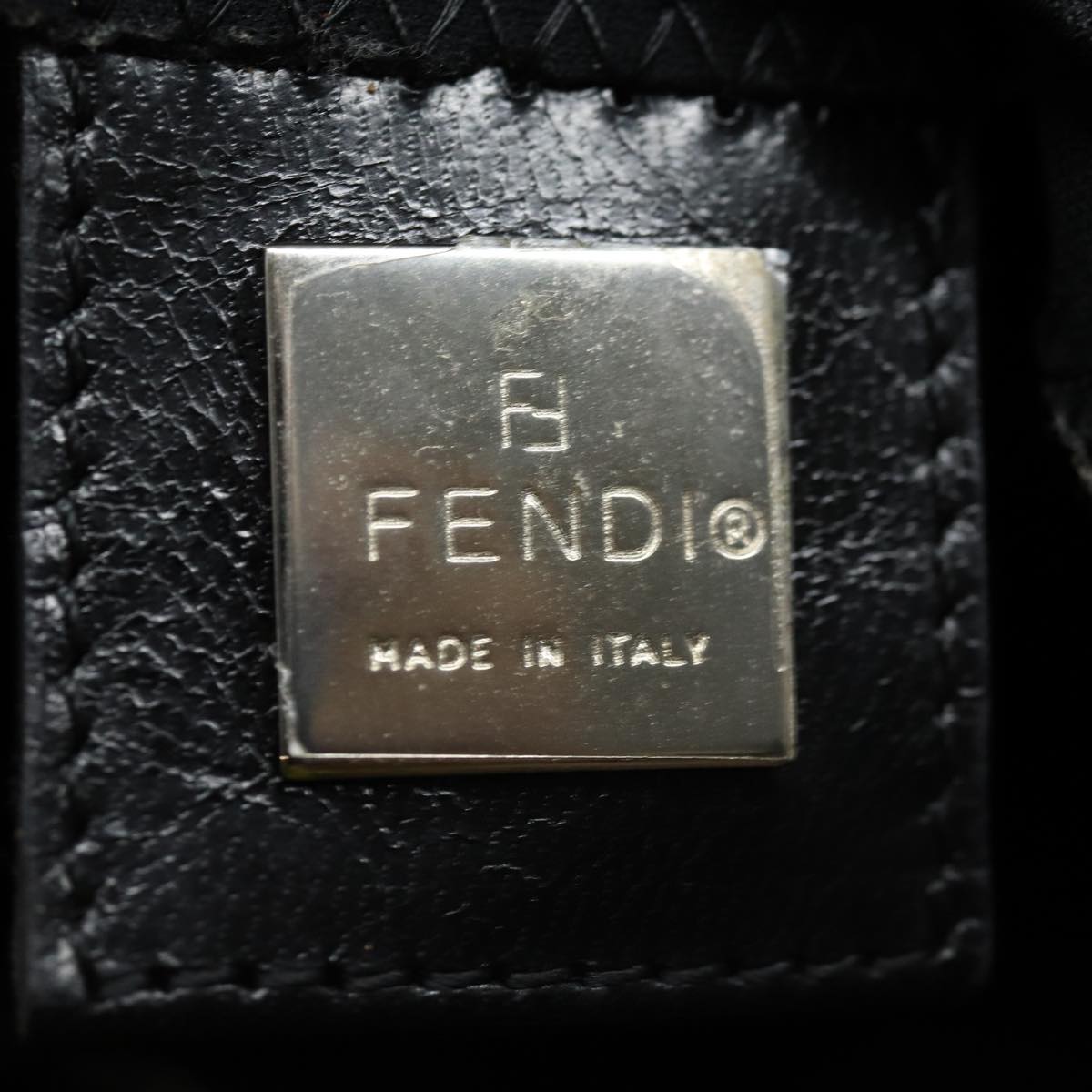 FENDI Mamma Baguette Shoulder Bag Nylon Black ep4967