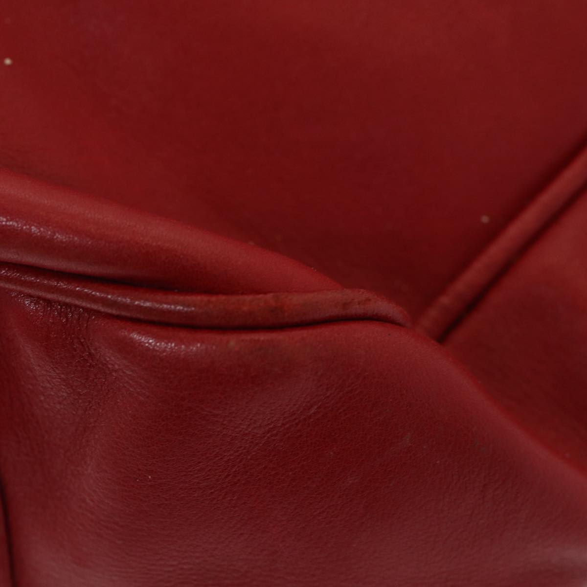 GUCCI Bamboo Hand Bag Leather 2way Red 001 14 1638 ep4970
