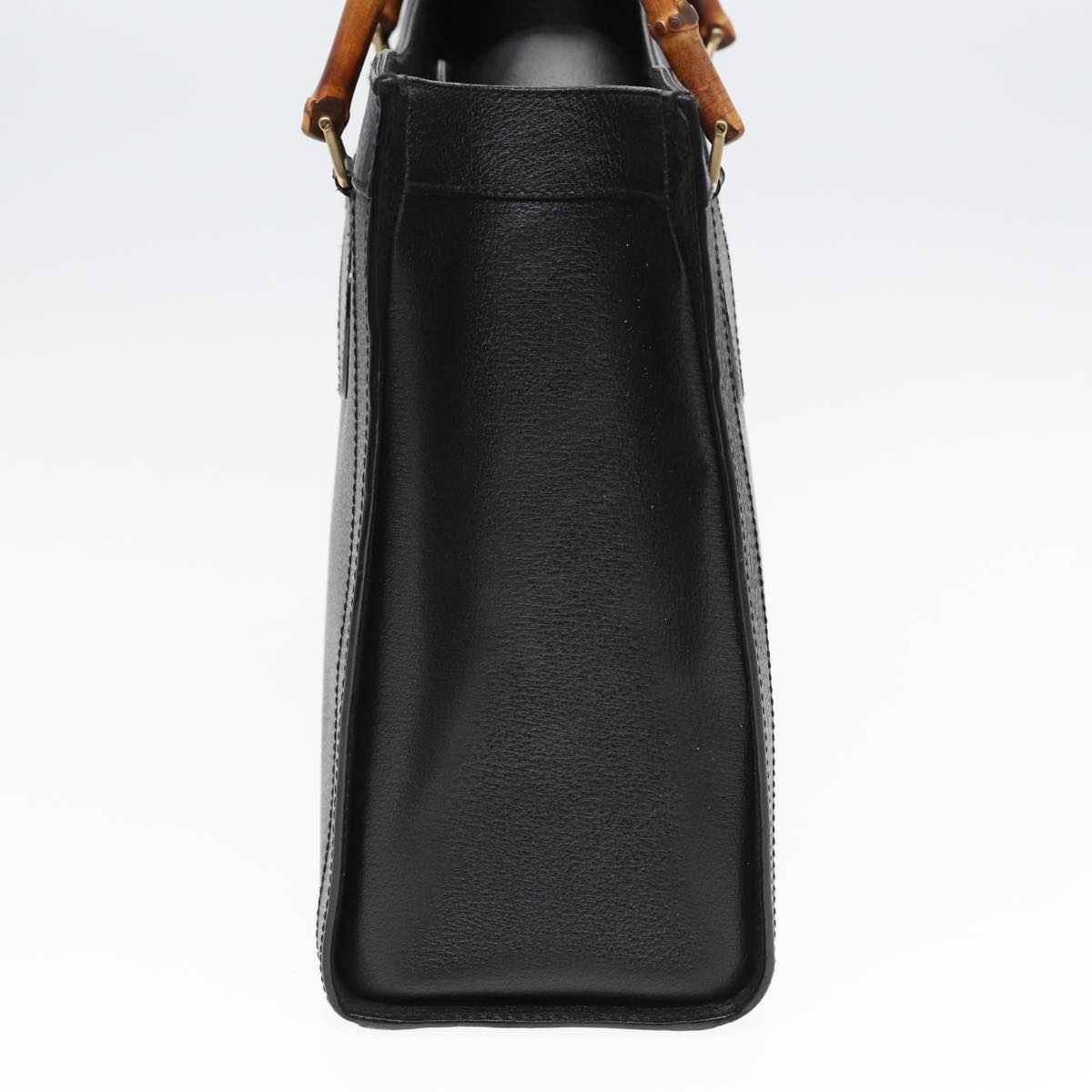 GUCCI Bamboo Hand Bag Leather Black ep4975