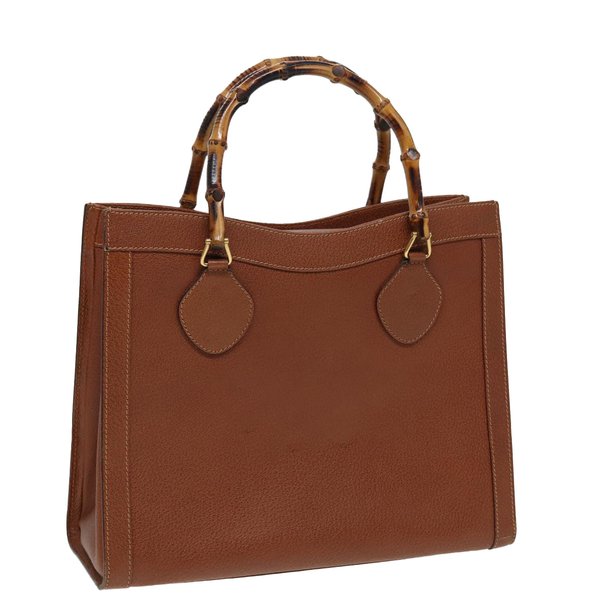 GUCCI Bamboo Hand Bag Leather Brown 002 2058 0260 ep4976