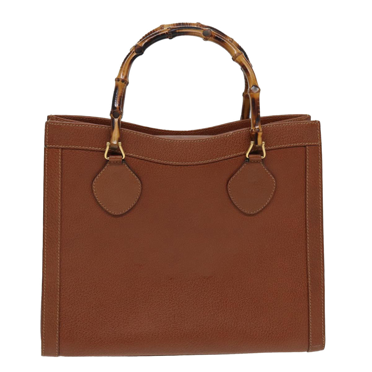 GUCCI Bamboo Hand Bag Leather Brown 002 2058 0260 ep4976