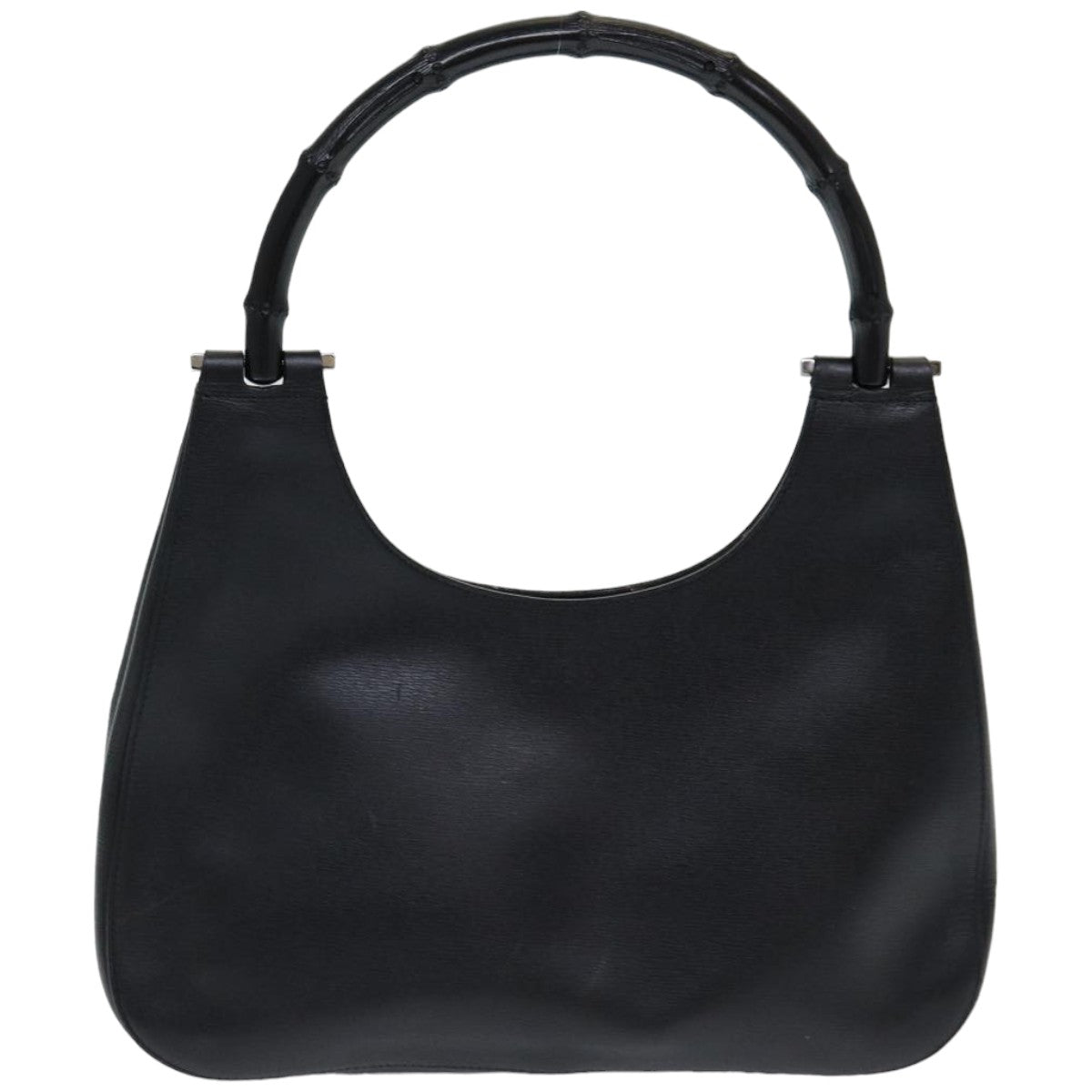 GUCCI Bamboo Hand Bag Leather Black 001 3739 ep4978