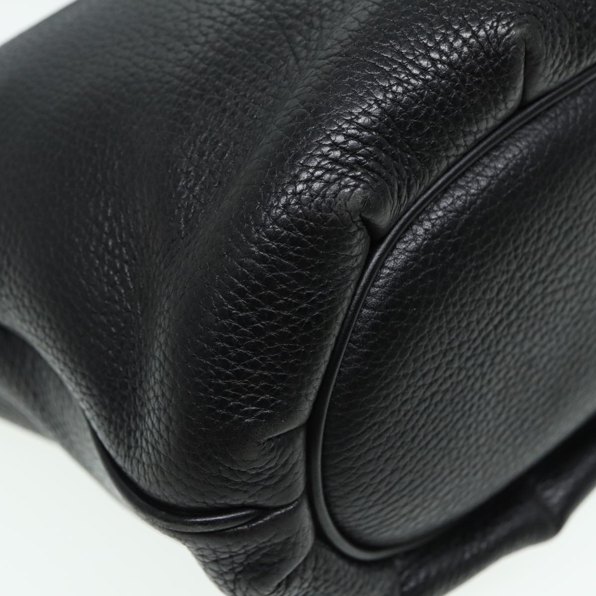 GUCCI Shoulder Bag Leather Black ep4979