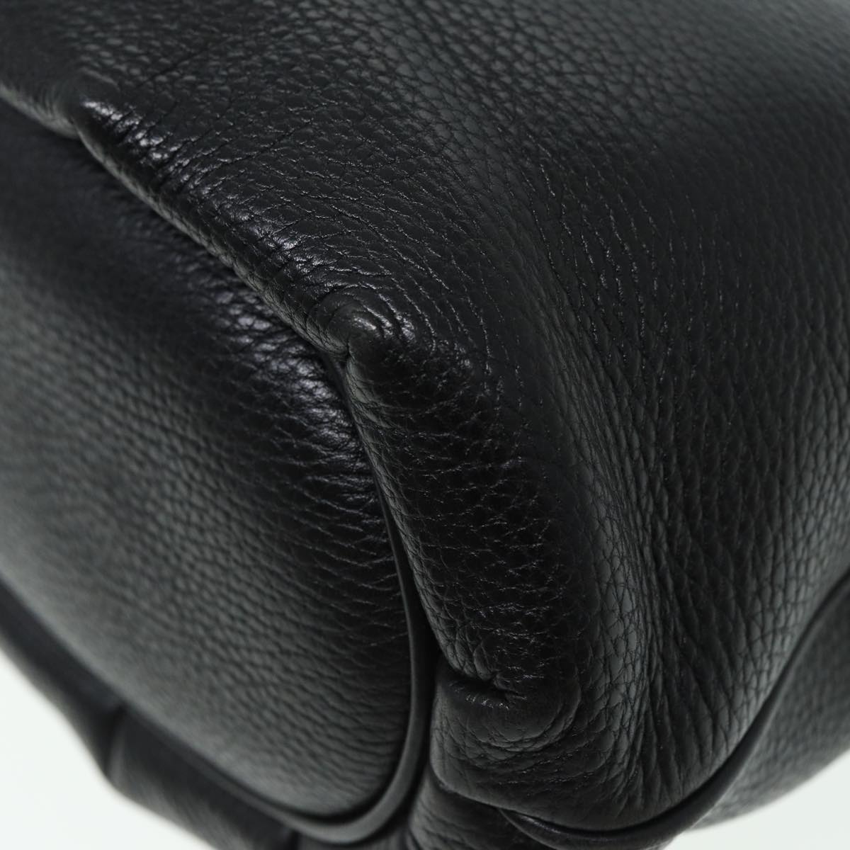 GUCCI Shoulder Bag Leather Black ep4979