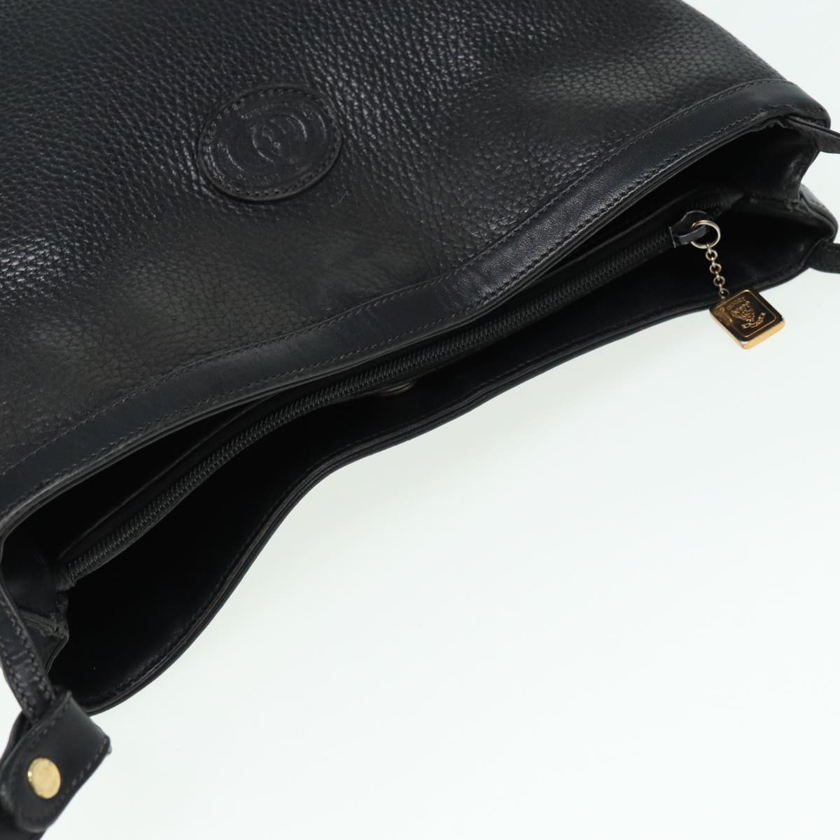 GUCCI Shoulder Bag Leather Black ep4979