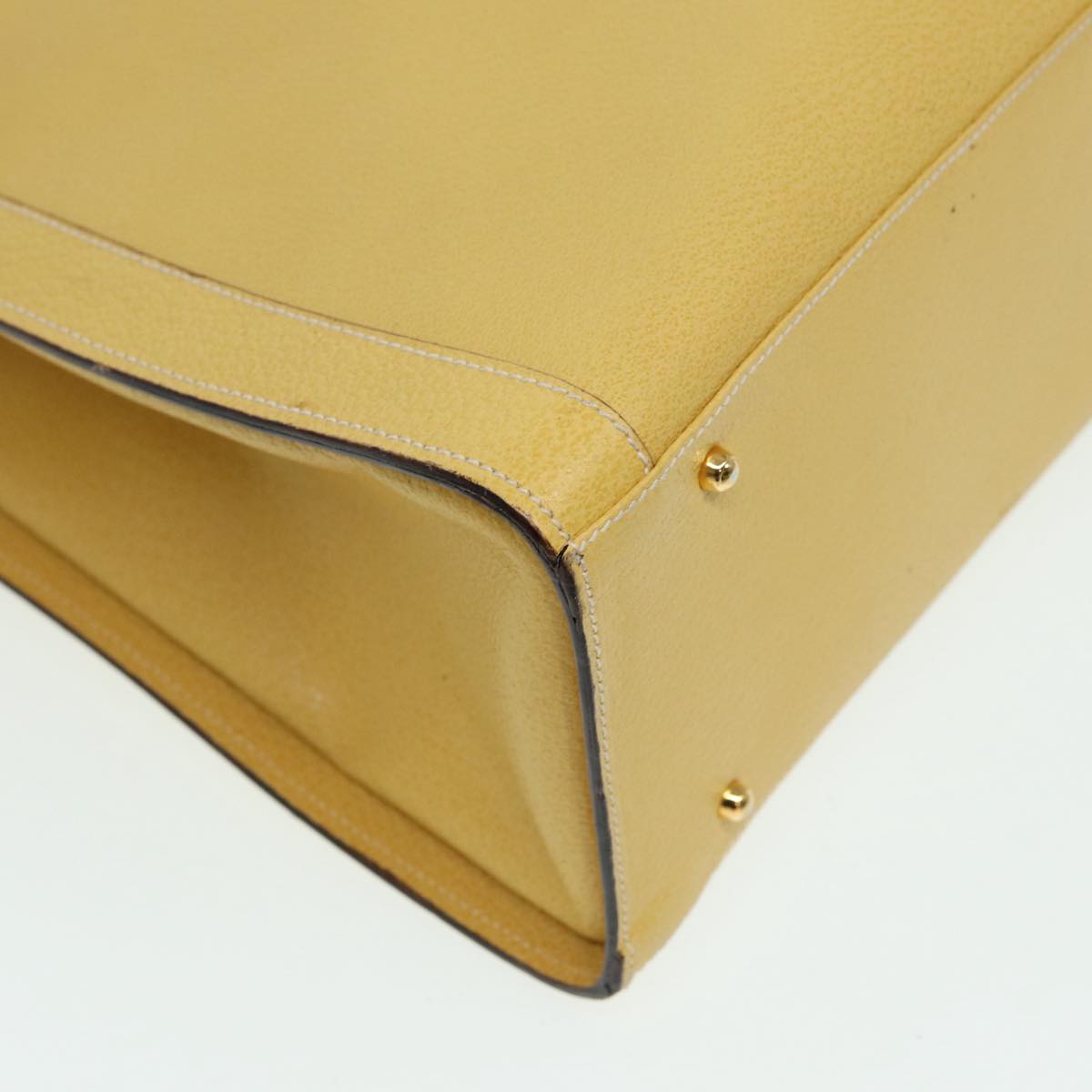 GUCCI Bamboo Hand Bag Leather Yellow 002 1186 0259 ep4981