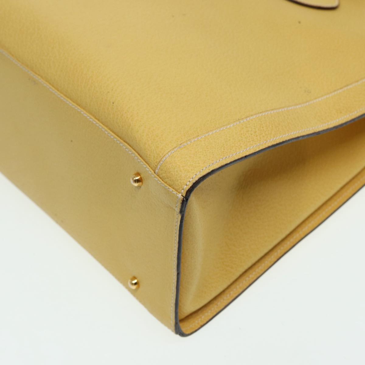 GUCCI Bamboo Hand Bag Leather Yellow 002 1186 0259 ep4981