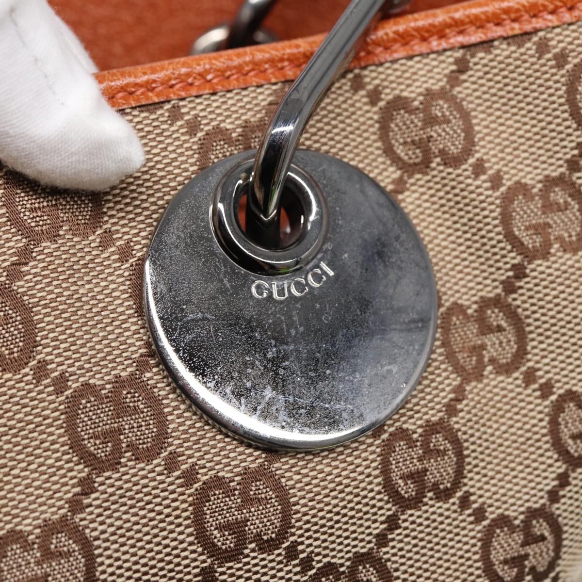 GUCCI GG Canvas Tote Bag Beige 120836 ep5002
