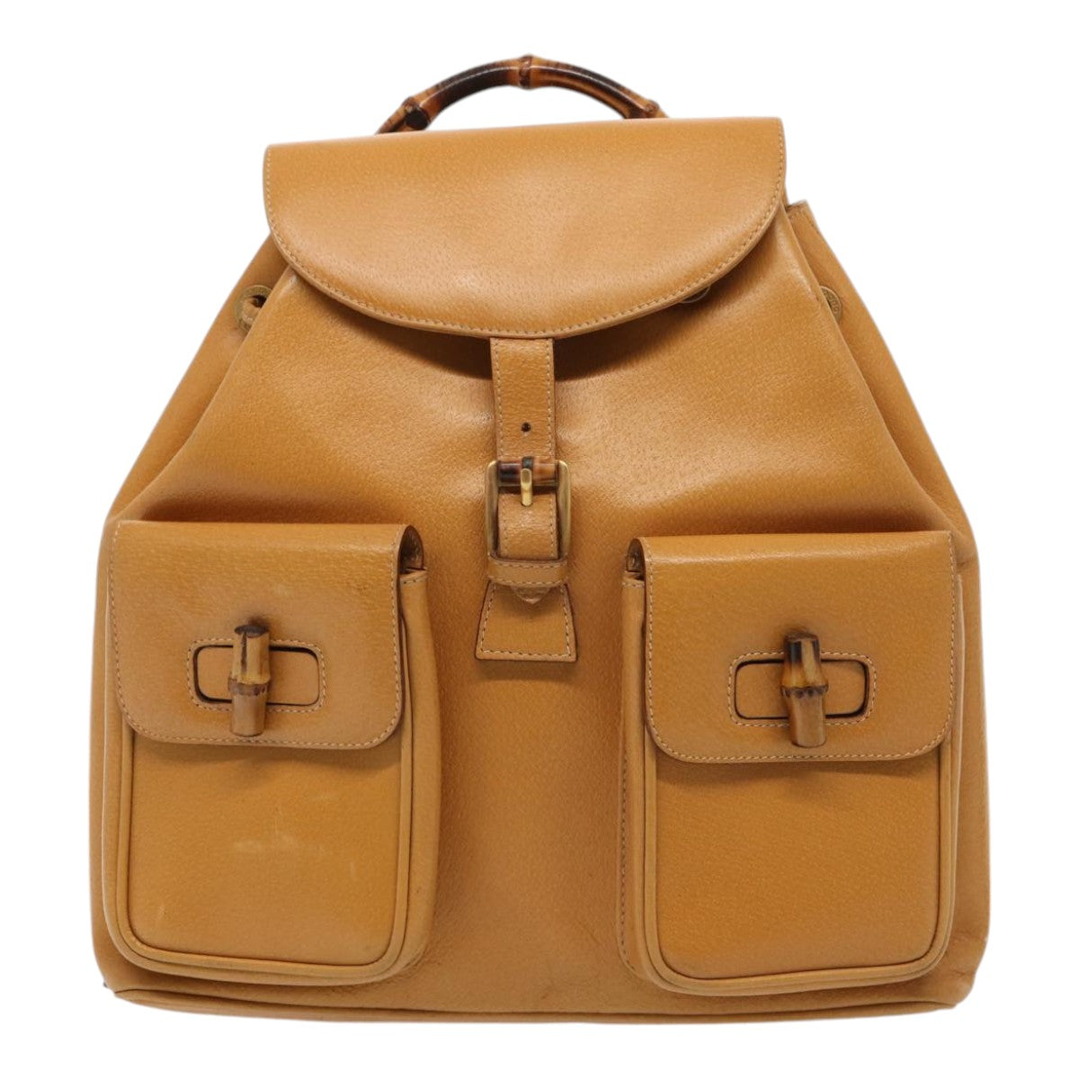 GUCCI Bamboo Backpack Leather Brown 003 2058 0016 ep5026