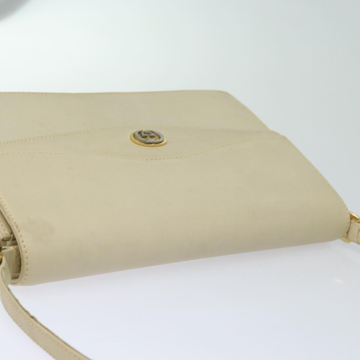 GUCCI Shoulder Bag Leather Cream 004 406 0105 ep5064