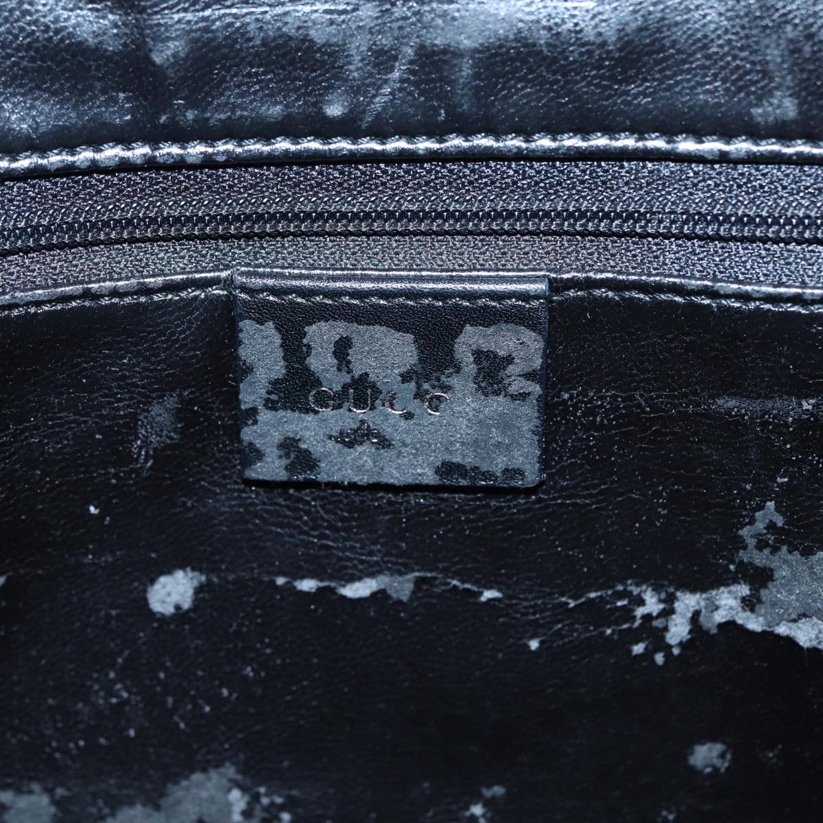 GUCCI Shoulder Bag Leather Black Silver 001 3038 ep5093