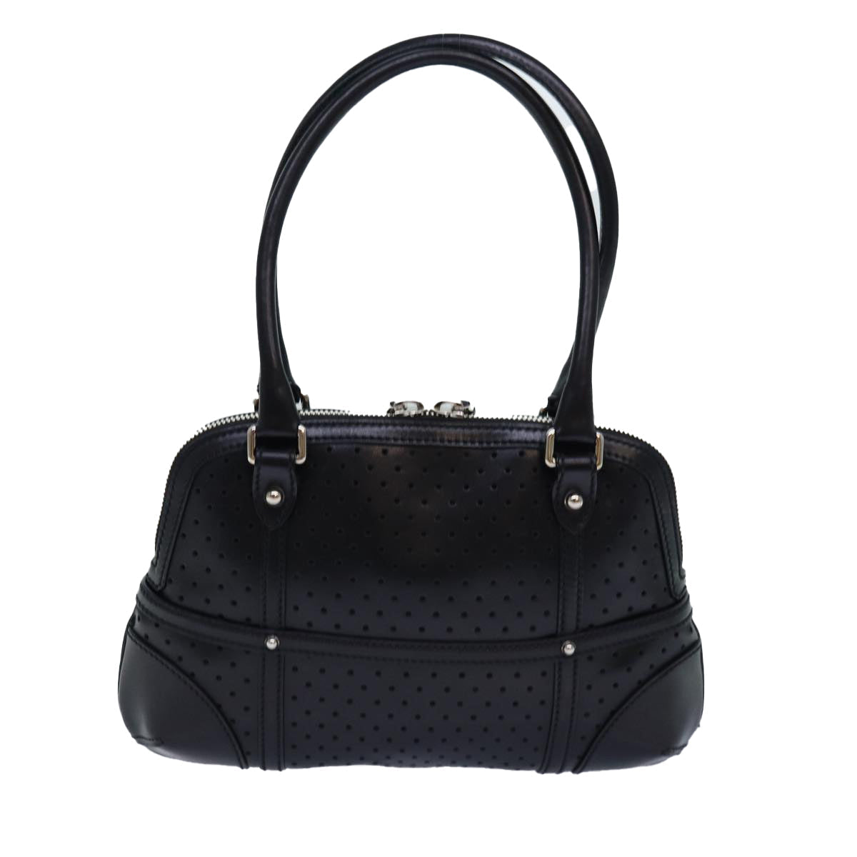 GUCCI Hand Bag Leather Black 114882 ep5100