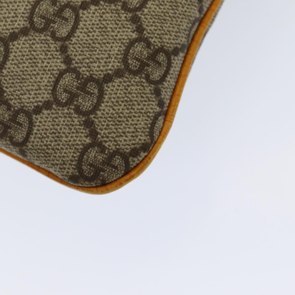 GUCCI GG Canvas Hand Bag Coated Canvas Beige Orange ep5108