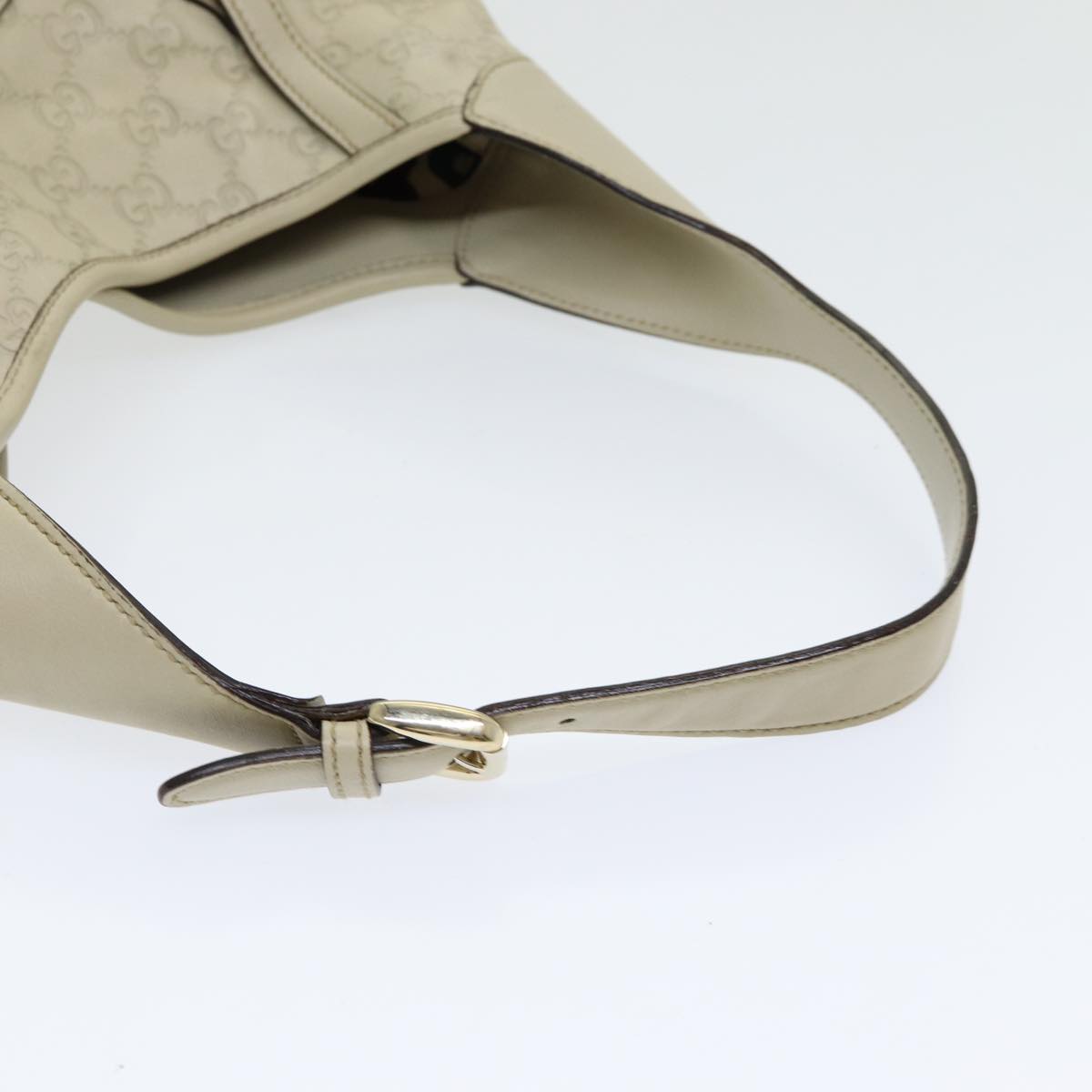 GUCCI Guccissima GG Shoulder Bag Leather Beige ep5109