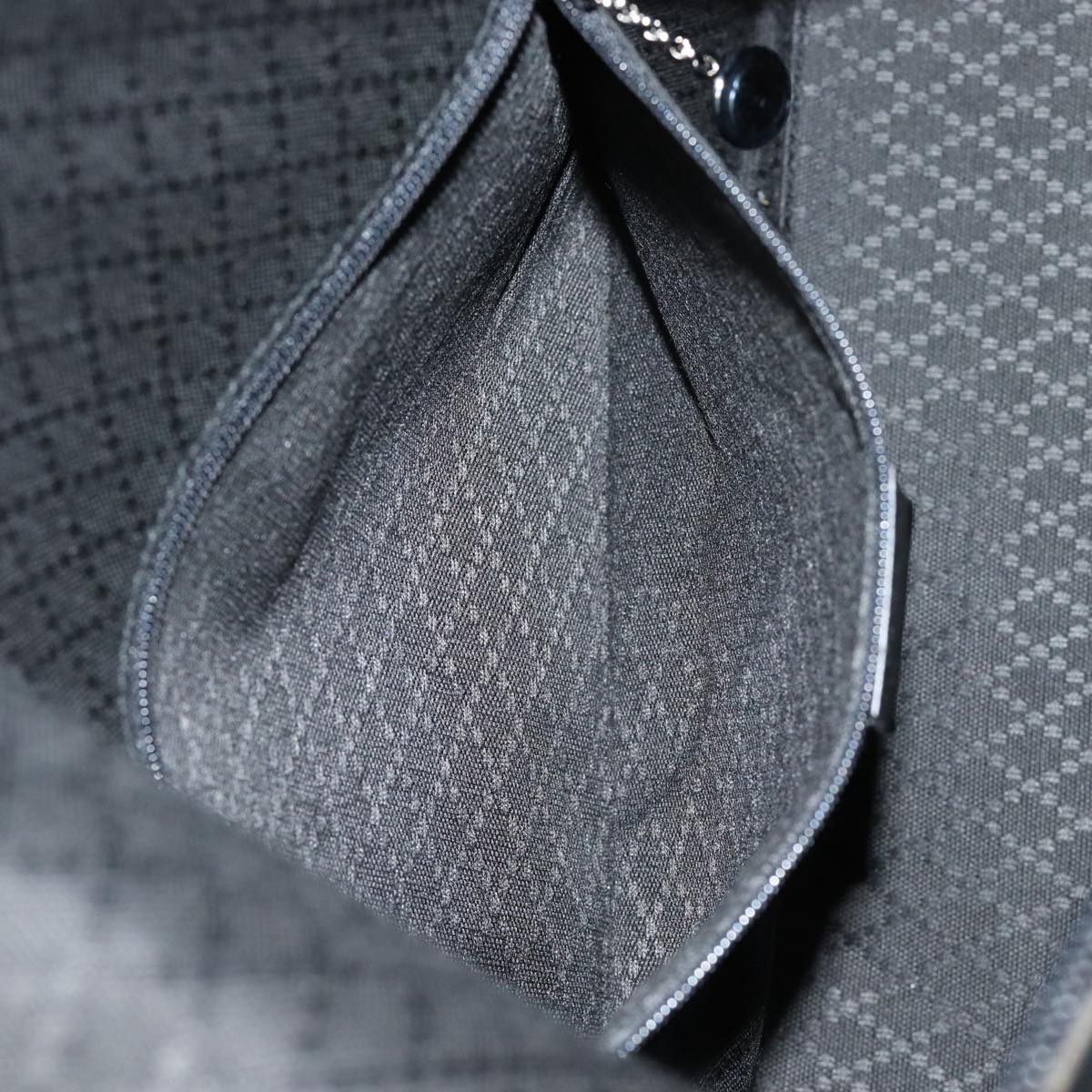 GUCCI Shoulder Bag Nylon Black Silver 001 1956 ep5116