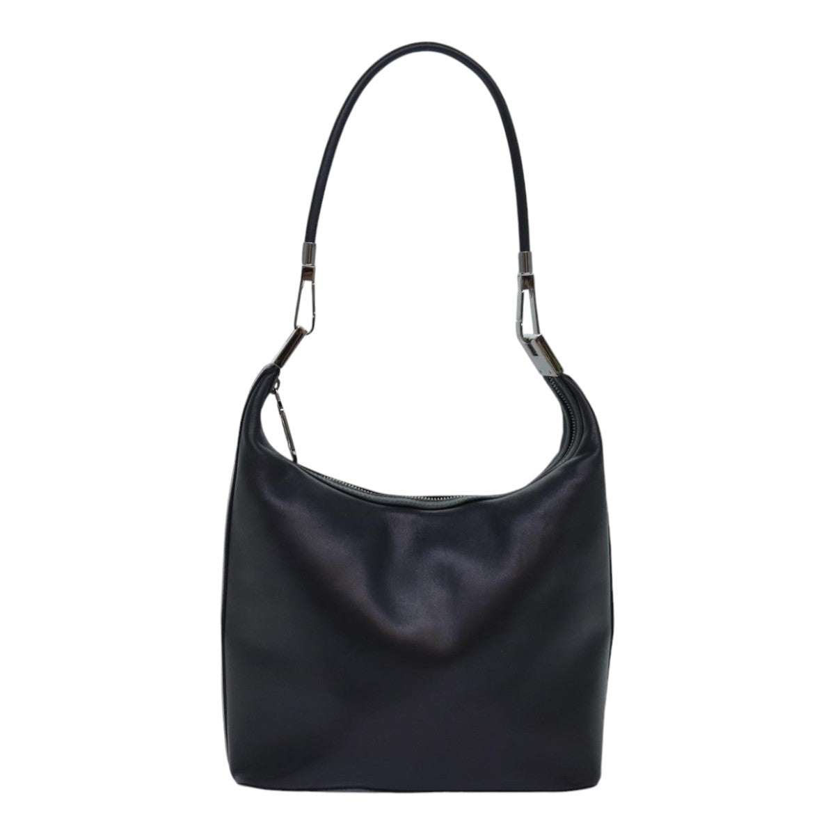 GUCCI Shoulder Bag Leather Black Silver 001 3814 ep5160