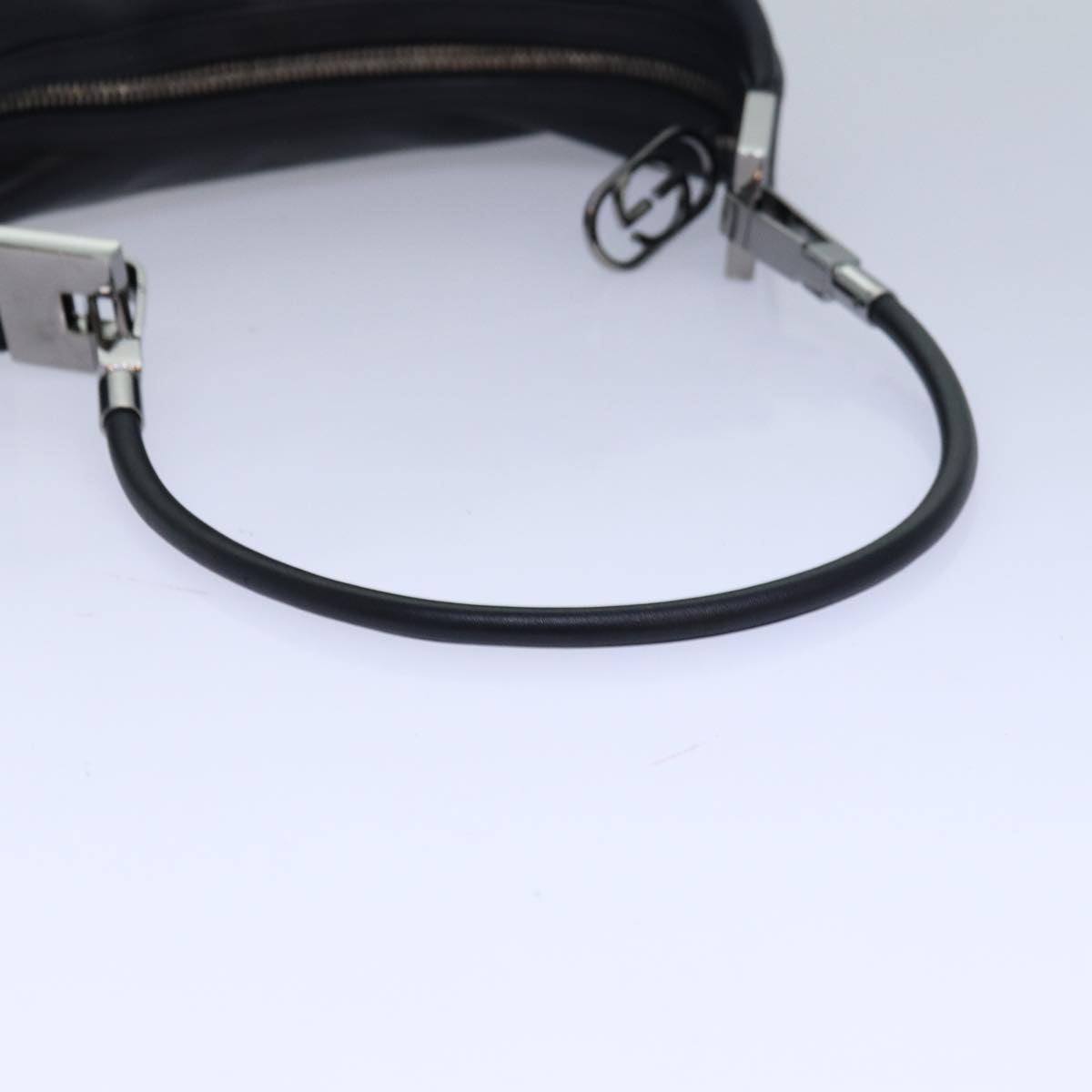 GUCCI Shoulder Bag Leather Black Silver 001 3814 ep5160