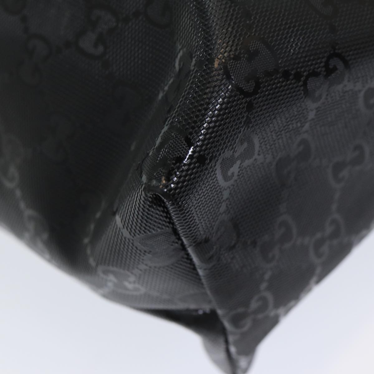 GUCCI GG implementation Tote Bag PVC Black ep5161