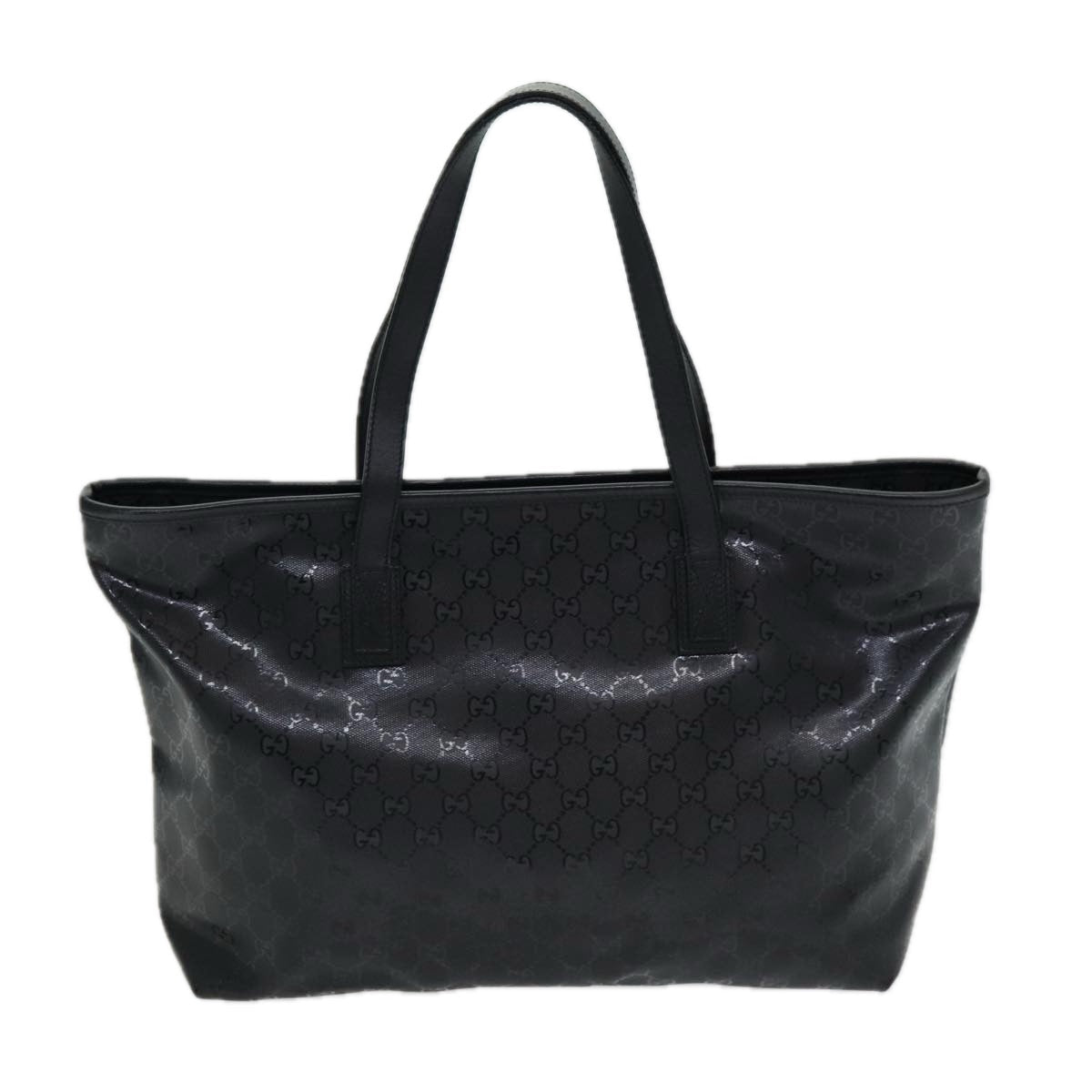 GUCCI GG implementation Tote Bag PVC Black ep5161