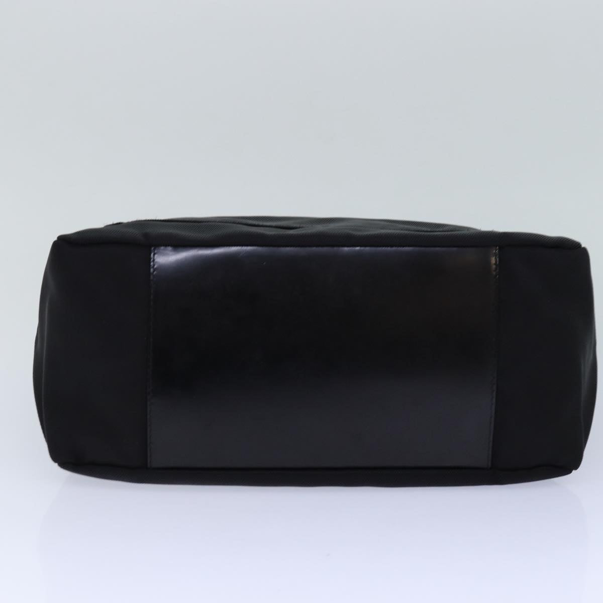 GUCCI Bamboo Hand Bag Nylon Black Silver 000 2404 0509 ep5162