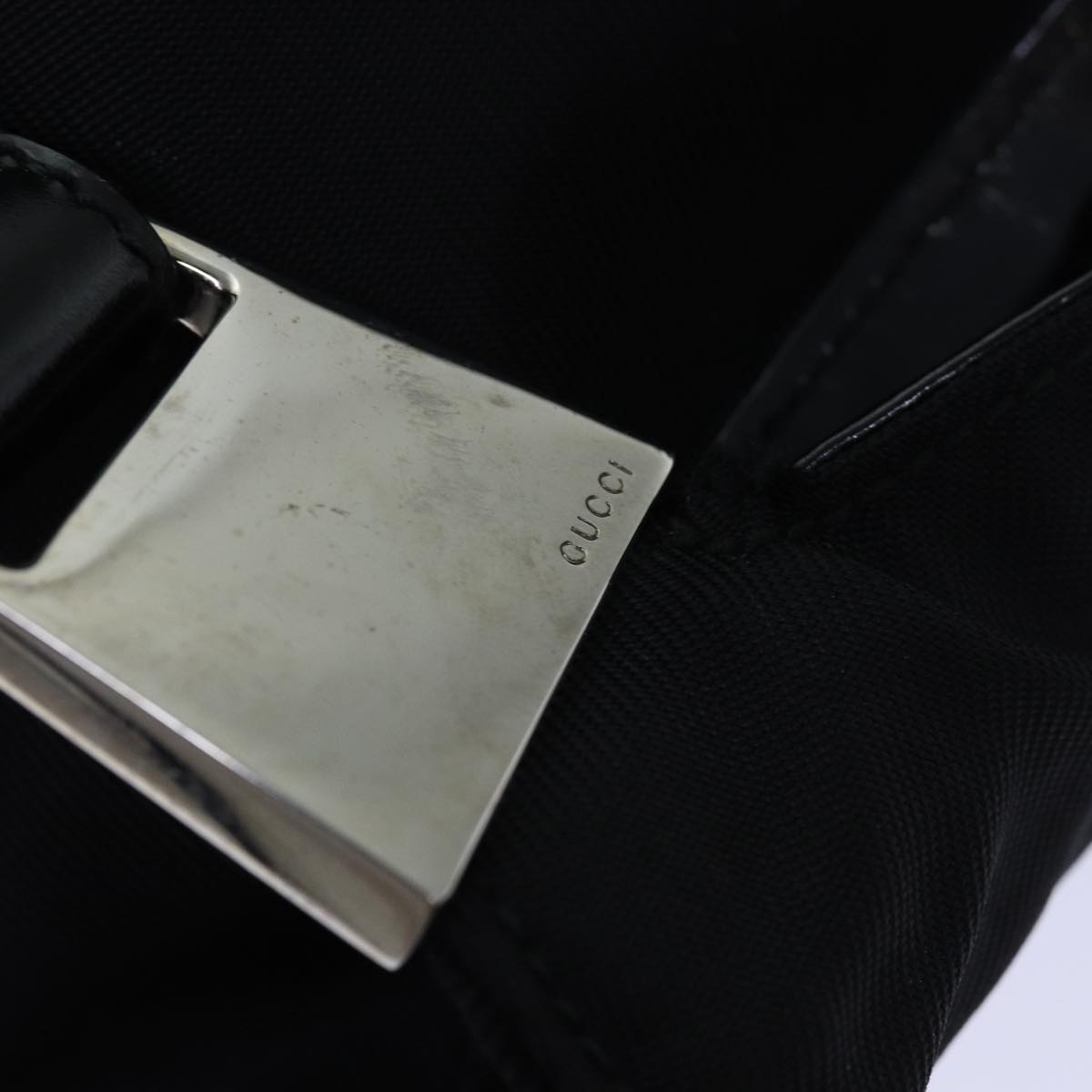 GUCCI Shoulder Bag Nylon Black Silver 012 2122 0161 8 ep5178