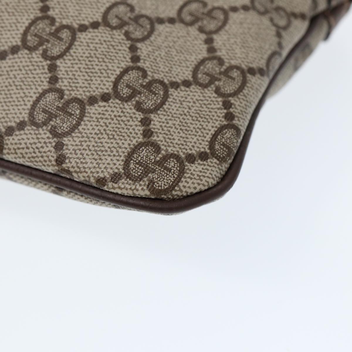 GUCCI GG Canvas Web Sherry Line Shoulder Bag PVC Beige Green Red ep5197