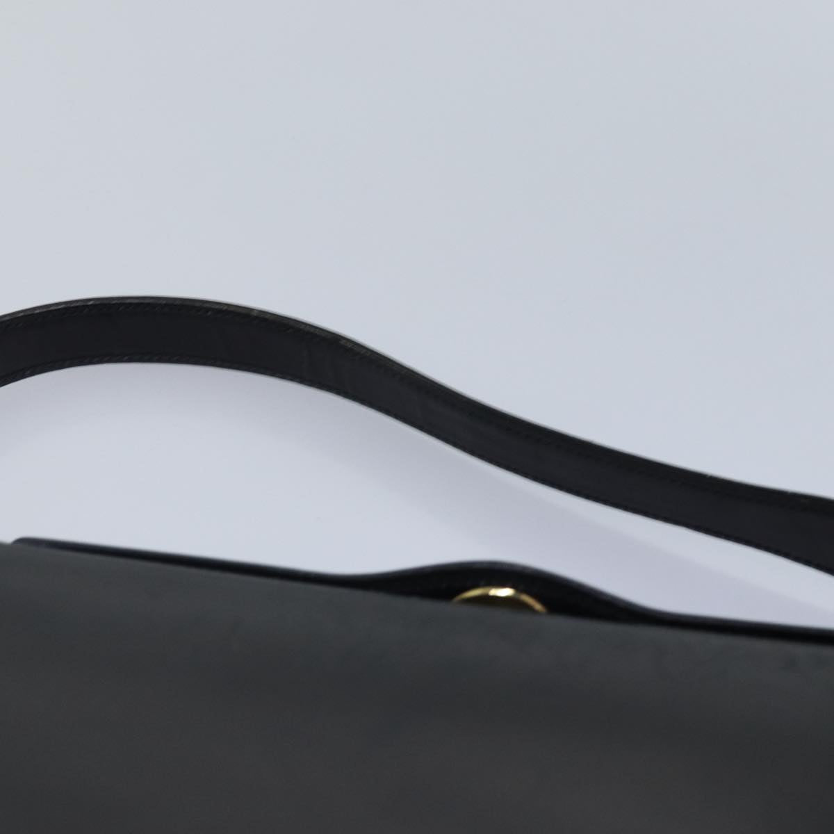 GUCCI Hand Bag Leather Black Gold ep5219