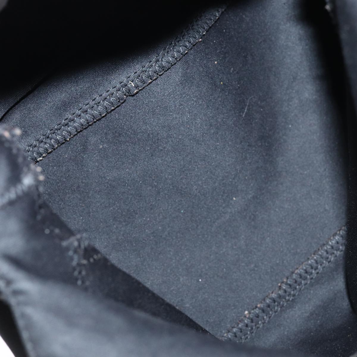 FENDI Mamma Baguette Hand Bag Nylon Black Silver ep5313