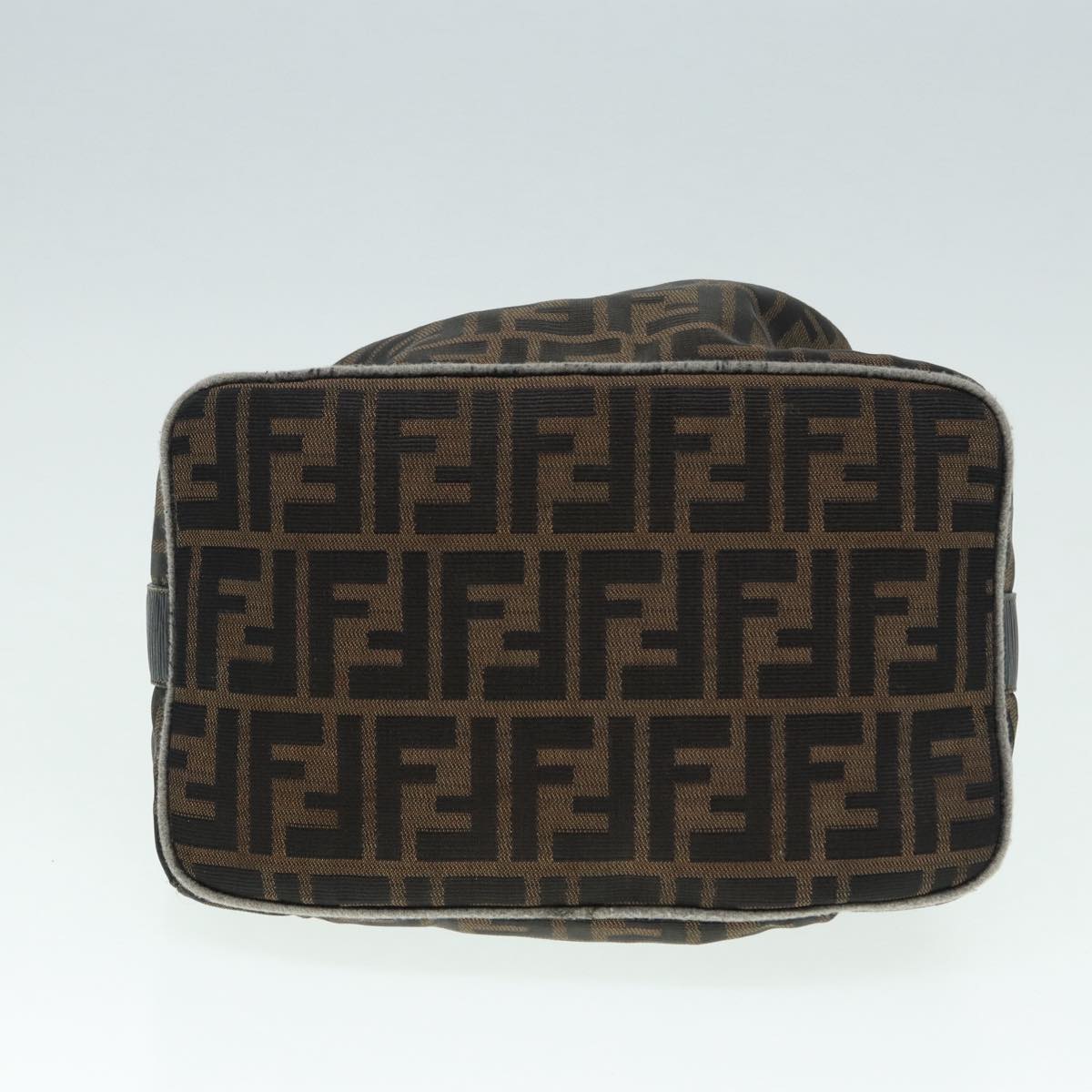 FENDI Zucca Canvas Vanity Bag Brown Black gold ep5316