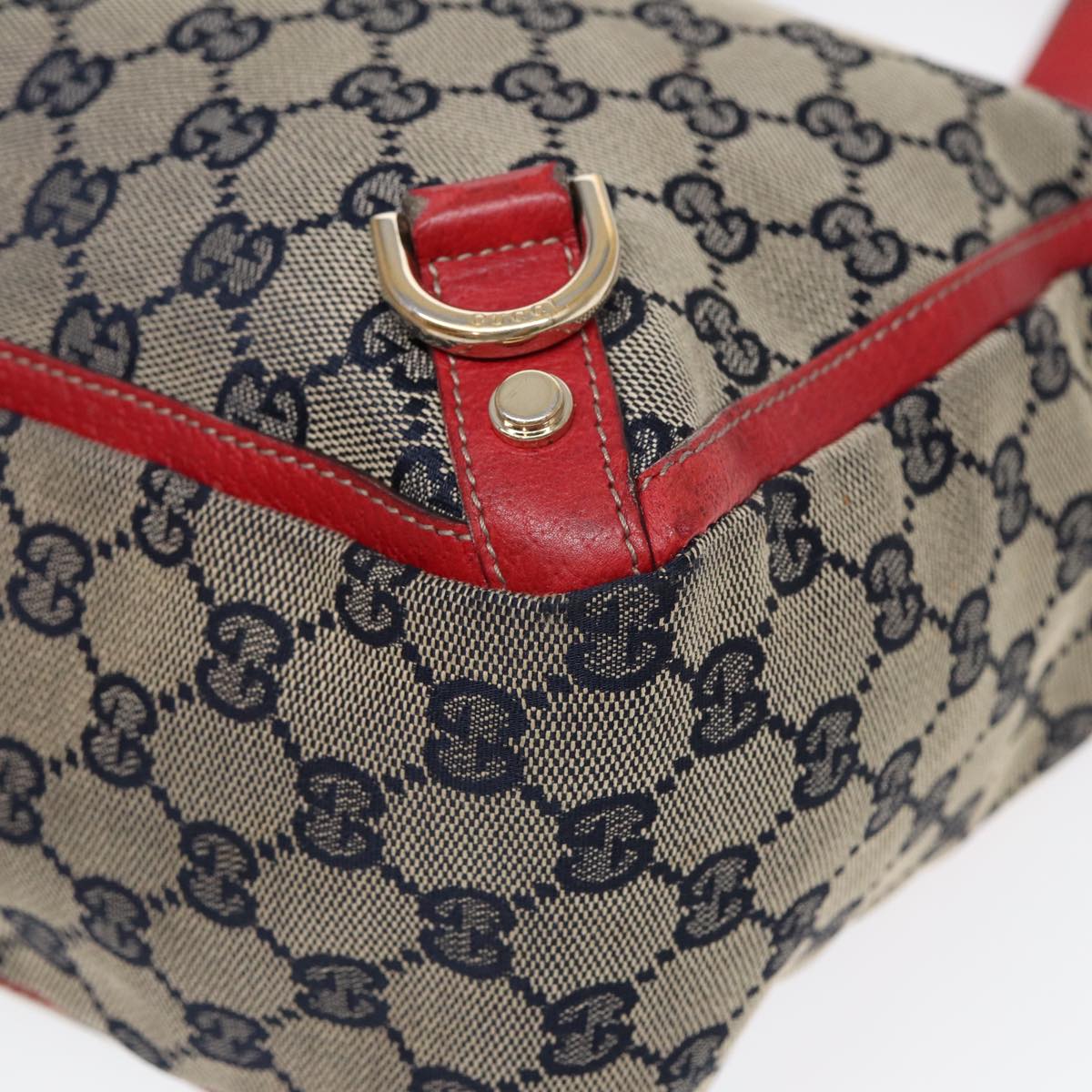GUCCI GG Canvas Hand Bag Beige Gold 130739 ep5345