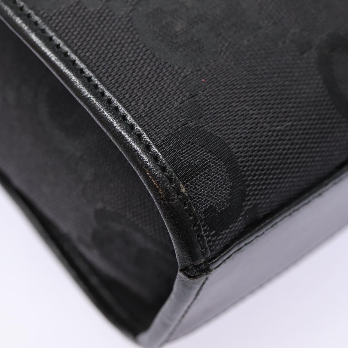 GUCCI Jackie GG Canvas Hand Bag Black Silver 002 1065 ep5371