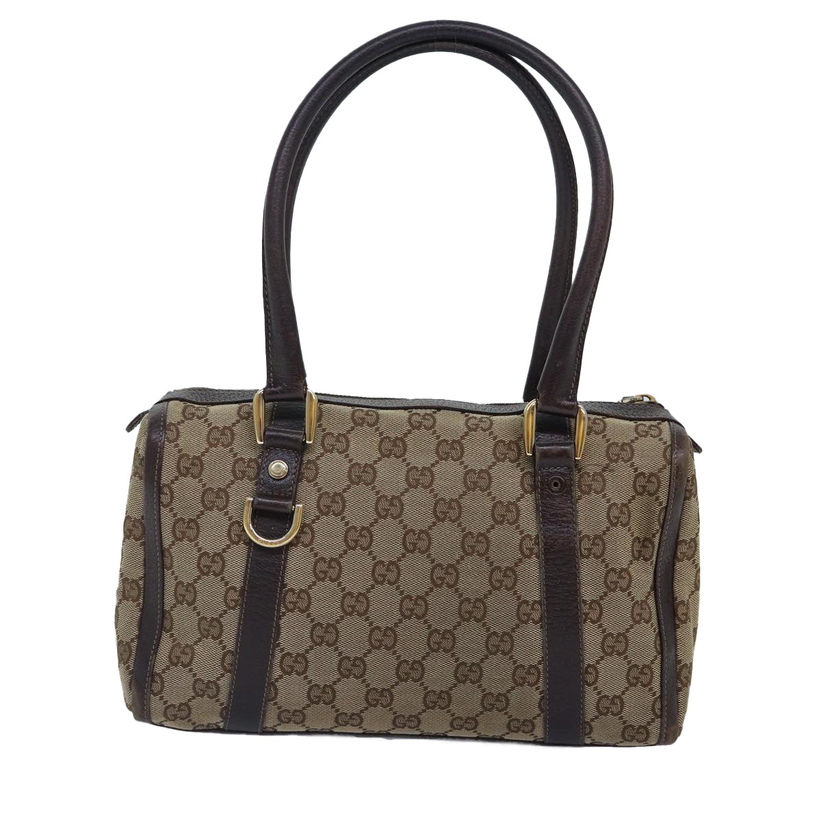 GUCCI GG Canvas Hand Bag Beige Gold 130942 ep5406