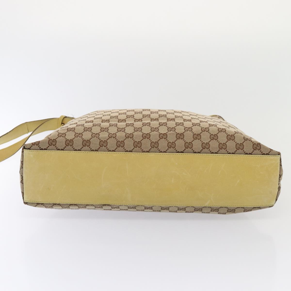 GUCCI GG Canvas Shoulder Bag Beige Gold 109190 ep5411