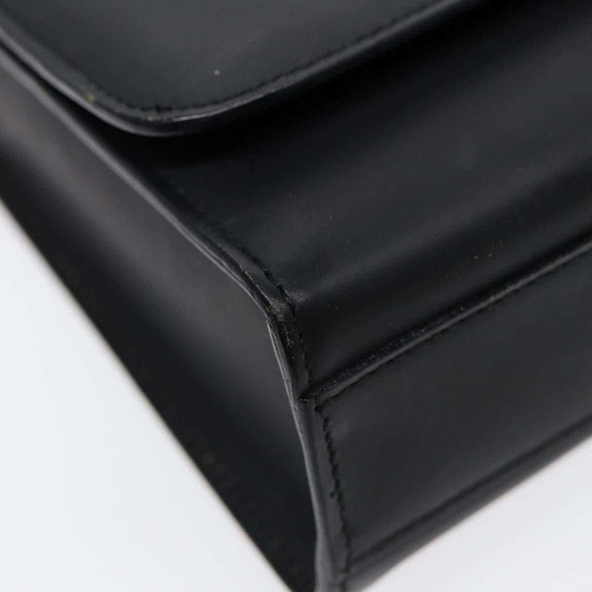 GUCCI Shoulder Bag Leather Black Silver 001 3064 ep5463