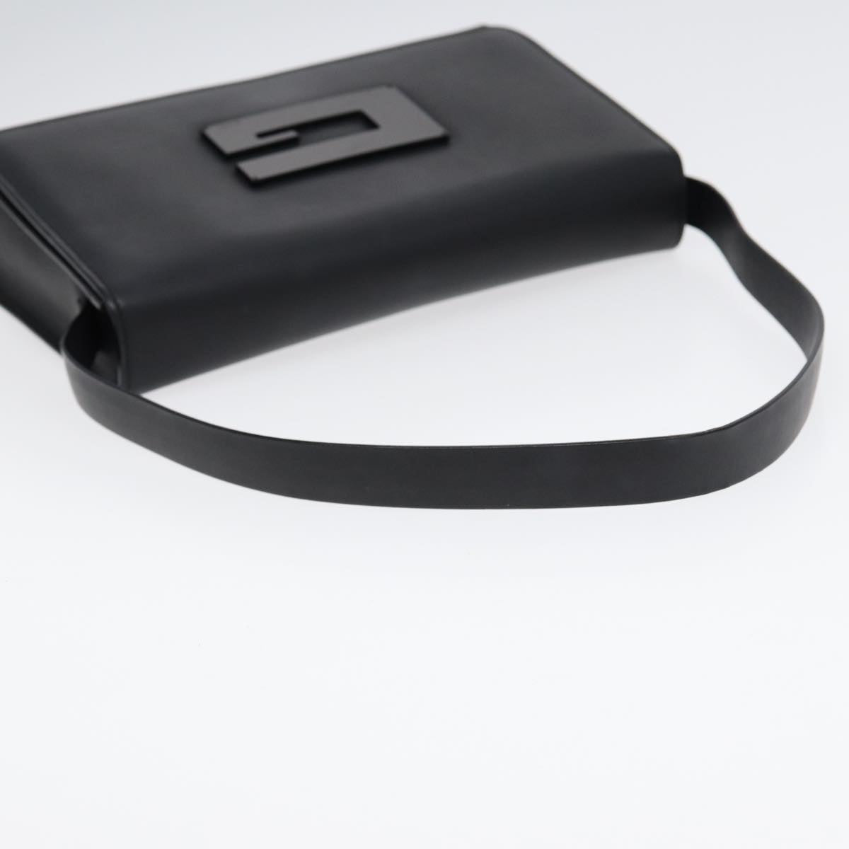 GUCCI Shoulder Bag Leather Black Silver 001 3064 ep5463