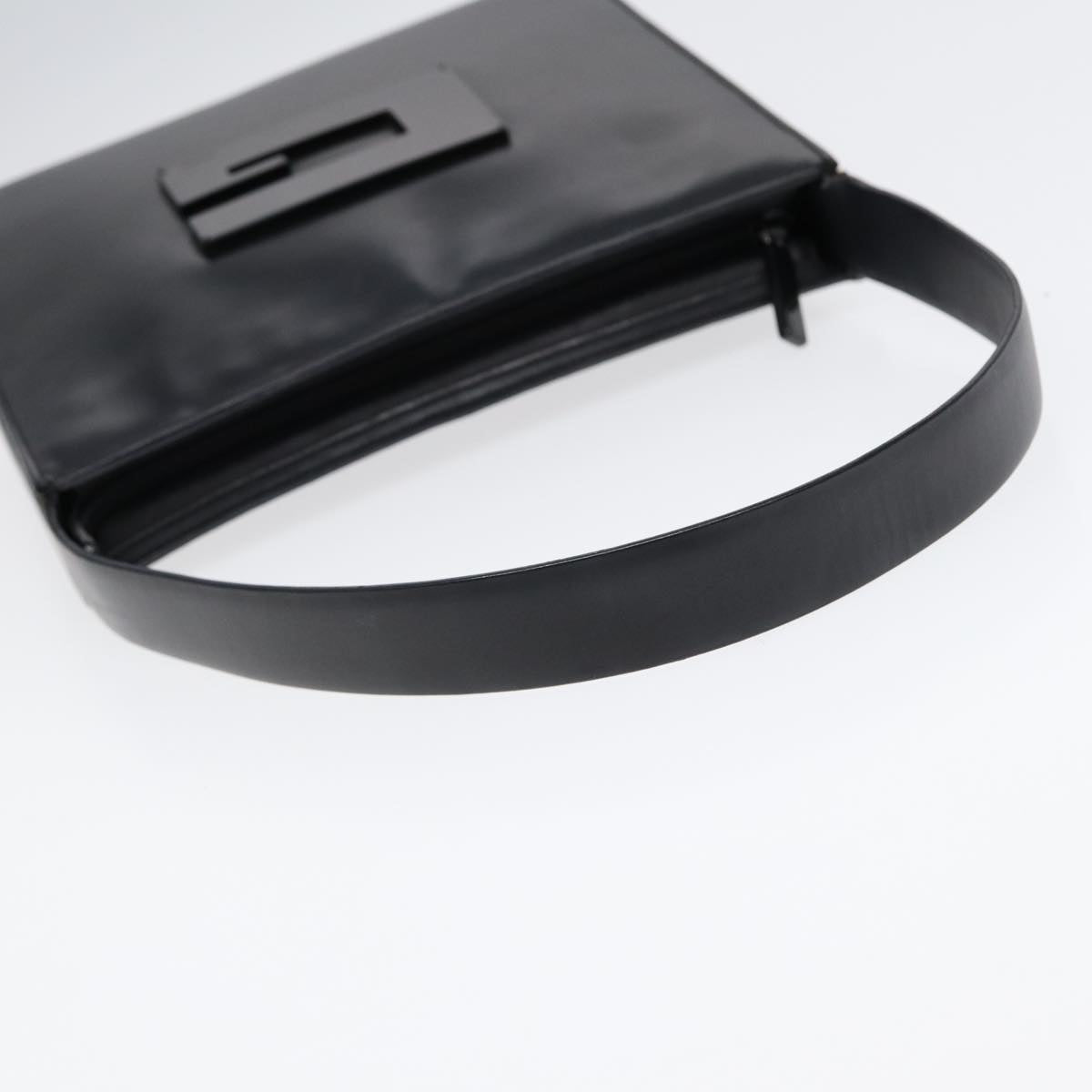 GUCCI Shoulder Bag Leather Black Silver ep5573