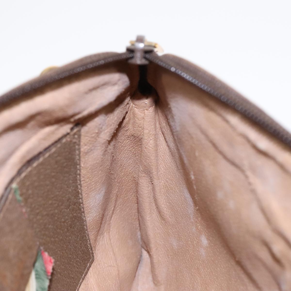 GUCCI GG Supreme Web Sherry Line Shoulder Bag PVC Beige Gold ep5610
