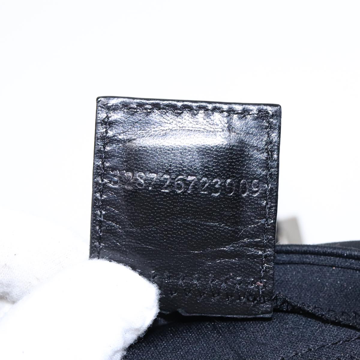 FENDI Shoulder Bag Nylon Black Silver ep5624