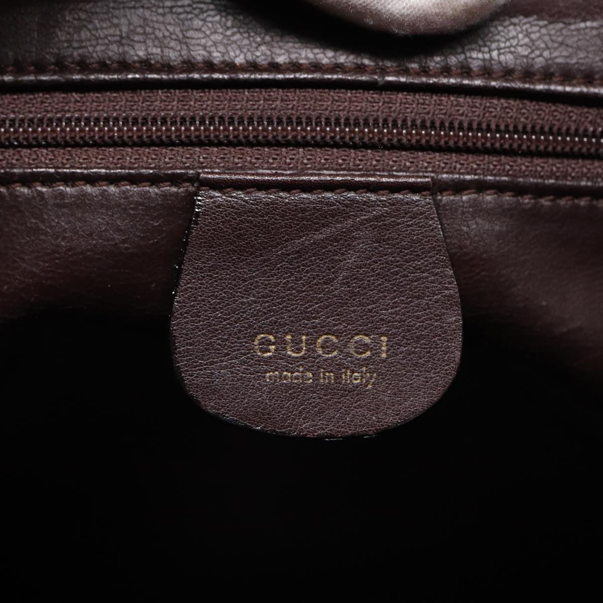 GUCCI Bamboo Hand Bag Leather Brown Gold 000 0289 ep5679