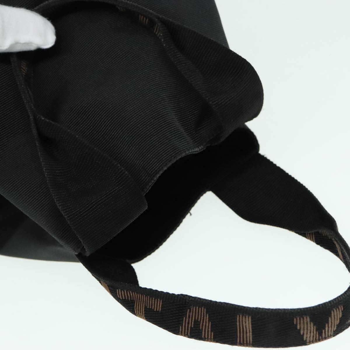 FENDI Hand Bag Canvas Black ep5990