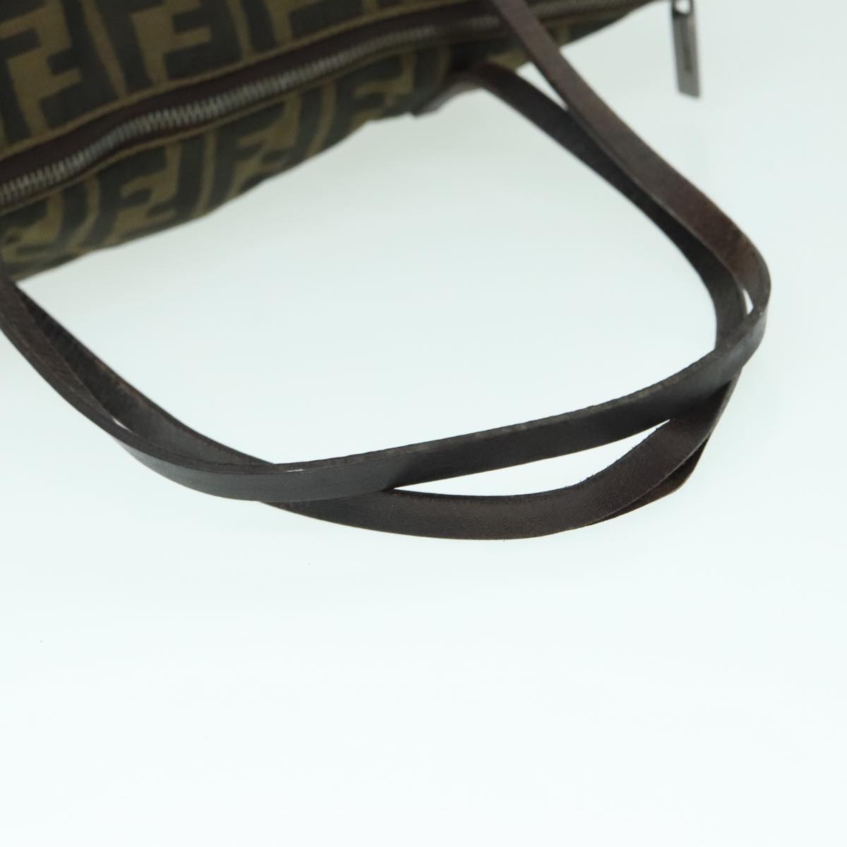 FENDI Zucca Canvas Tote Bag Brown Black Silver ep6014