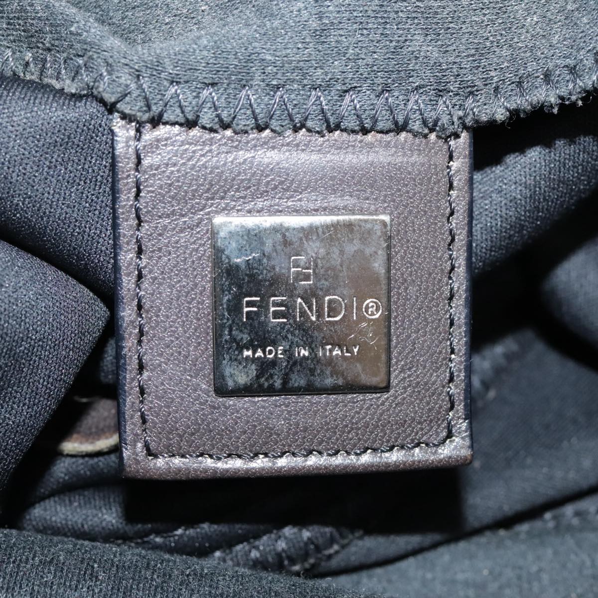 FENDI Mamma bucket Hand Bag Canvas Gray ep6034